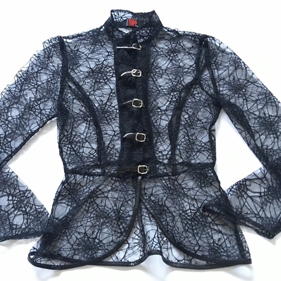 Tripp nyc Jackets & Blazers - TRIPP Daang Goodman SpiderWeb Lace Blazer